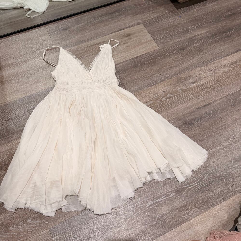 Free People New Revolve Delia Slip Dress Ivory White Lace Detail Size Small - Picture 3 of 6